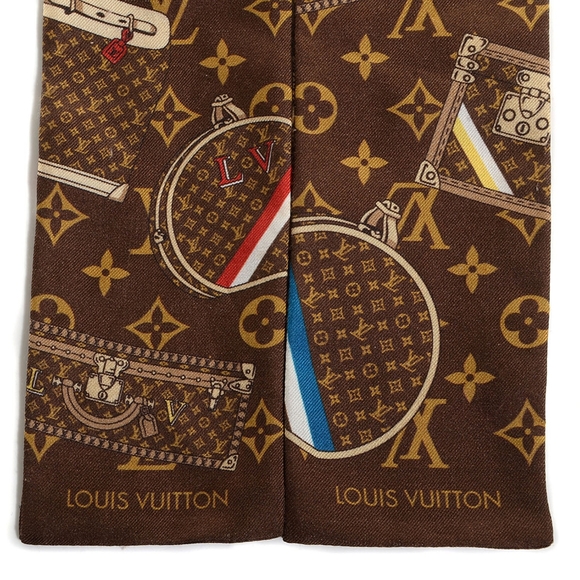 *LOUIS VUITTON* SILK MONOGRAM TRUNKS BANDEAU - Picture 9 of 12